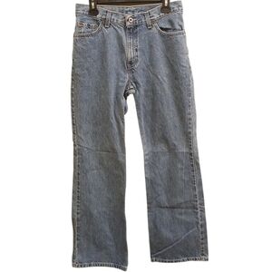 Levi's Dry Goods 1990s Vintage Light Medium Wash Blue Denim Jeans Size 8